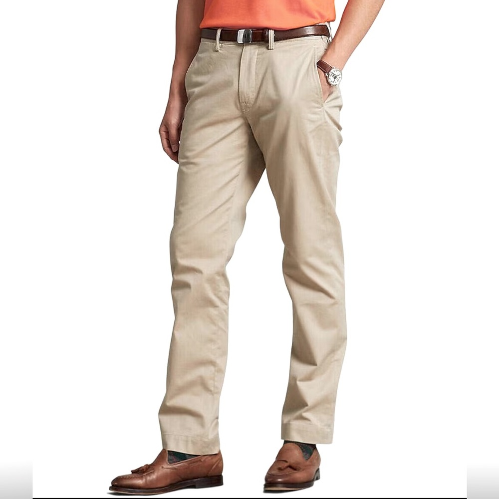POLO Ralph Lauren Stretch Straight Fit Gray Chino Pants - 40 x 32